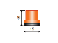 סכמה של דיזה קונוס חלול קרמית HCI 80